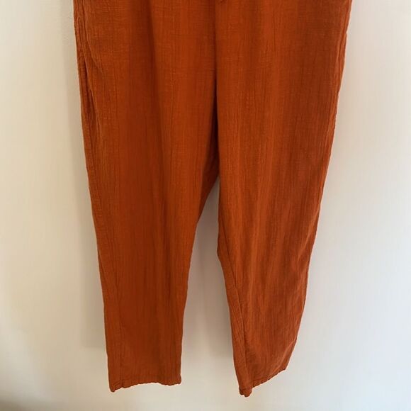 Cotton On Women’s XS rust colored cinch waist Spring Jumpsuit Pants suit - Picture 4 of 16